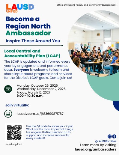 Region North - Region Ambassador LCAP Session #1